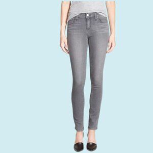 Paige Verdugo Jeans Women's 25 Ultra Skinny Gray Brushed Denim Stretch $198 MSRP
